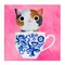 Stupell Industries Whimsical Teacup Kitten Canvas, design by Angie Rozelaar